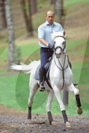 Russian President Vladimir Putin at his country-side residence Novo-Ogaryovo