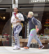 EXKLUSIV - Mel B unterwegs in den Gym