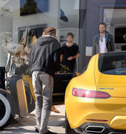PEOPLE - Johnny Hallyday trifft Lenny Kravitz zum Dinner im Nobu