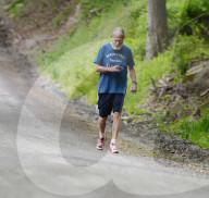 EXKLUSIV - Ein bärtiger David Letterman beim Joggen in New York