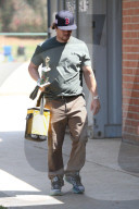 PEOPLE - Mark Wahlberg steht gemeinsam mit Heidi Klum am Fussballspielrand