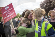 NEWS - Grossbritannien: Anti-Fracking Demonstration in Yorkshire
