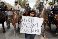 NEWS - Anti-Trump Demonstration in Anaheim