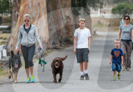 Reese Witherspoon Enjoys A Family Hike In Pacific Palisades 