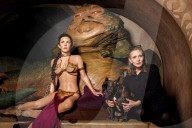 PEOPLE - Carrie Fisher trifft Prinzessin Leia bei Madame Tussauds