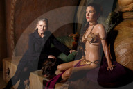 PEOPLE - Carrie Fisher trifft Prinzessin Leia bei Madame Tussauds