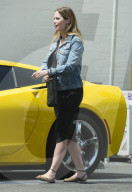 PEOPLE - Schwangere Emily Blunt verlässt Business-Lunch in Beverly Hills