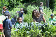 NEWS - Michelle Obama gärtnert mit Schulkindern