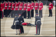 PEOPLE - Trooping The Colour: Ein Guard kippt um