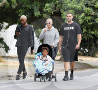 EXKLUSIV - Amber Rose macht einen Familienausflug mit Bodyguard 