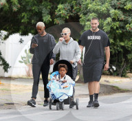 EXKLUSIV - Amber Rose macht einen Familienausflug mit Bodyguard 