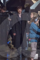 PEOPLE - Benedict Cumberbatch und Martin Freeman bei Dreharbeiten in London