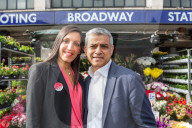 NEWS - Bürgermeister Sadiq Khan mit Labour Kandidatin Dr. Rosena Allin Khan in London