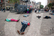 NEWS - Flashmob in Belgien gegen Krieg in Syrien