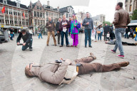 NEWS - Flashmob in Belgien gegen Krieg in Syrien
