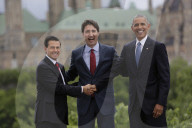 NEWS - Dreiertreffen in Ottawa: Barack Obama, Enrique Pena Nieto und Justin Trudeau