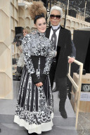 PEOPLE - Paris Haute Couture: Karl Lagerfeld  bei Chanel 