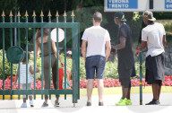 EXKLUSIV - Mario Balotelli mit Klein Pia einen Fun-Park in Verona