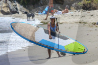 EXKLUSIV - Hilary und Haylie Duff mit ihren Kindern am beach von Malibu