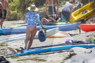 EXKLUSIV - Hilary und Haylie Duff mit ihren Kindern am beach von Malibu