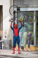 EXKLUSIV - Spider-Man fliegt durch Atlanta