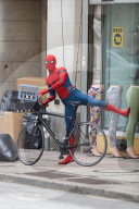 EXKLUSIV - Spider-Man fliegt durch Atlanta