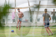 PEOPLE - Gianluigi Buffon spielt Fussball in Marina di Massa