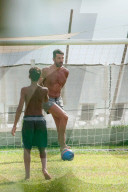 PEOPLE - Gianluigi Buffon spielt Fussball in Marina di Massa