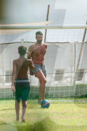 PEOPLE - Gianluigi Buffon spielt Fussball in Marina di Massa
