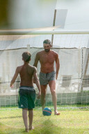 PEOPLE - Gianluigi Buffon spielt Fussball in Marina di Massa