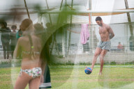 PEOPLE - Gianluigi Buffon spielt Fussball in Marina di Massa
