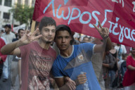 NEWS - FlÃ¼chtlinge demonstrieren in Athen