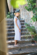 Rosetta Getty: Poolside Picnic in Tuscany, Villa in Tuscan Hills, Tuscany, Italy - 03 Jul 2016