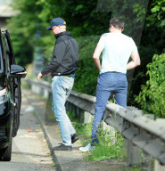 EXKLUSIV - Chris Evans muss mal für kleine Jungs