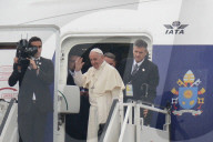 NEWS - Polen: Papst Franziskus wird am Flughafen von Krakau verabschiedet