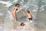 OLYMPIA 2016 - Die Kinder von Gisele Bundchen mit ihrer Nanny am Beach von Rio