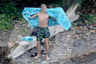 EXKLUSIV - Justin Bieber gut gelaunt zusammen mit Freunde auf Hawaii