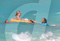 EXKLUSIV - Heidi Klum im Urlaub mit ihren Kindern in der Karibik 