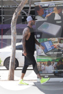 EXKLUSIV - David Beckham besucht mit Brooklyn den SoulCycle 