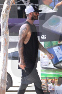 EXKLUSIV - David Beckham besucht mit Brooklyn den SoulCycle 