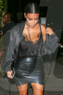 EXKLUSIV - Kim Kardashian geht zum Dinner mit Kanye West