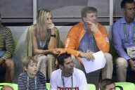 OLYMPIA 2016 - Willem-Alexander und Maxima am Männer Schwimmwettkampf in Rio 
