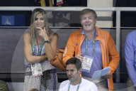 OLYMPIA 2016 - Willem-Alexander und Maxima am Männer Schwimmwettkampf in Rio 