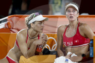 OLYMPIA 2016 - Sind weit  gekommen: Beach Volleyballerinnen Nadine Zumkehr und Joana Heidrich