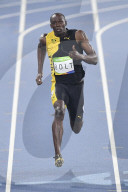 OLYMPIA 2016 - Usain Bolt holt Gold im 100 m Lauf