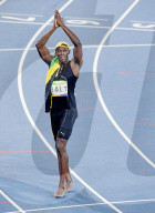 OLYMPIA 2016 - Usain Bolt holt Gold im 100 m Lauf