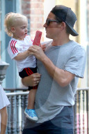 PEOPLE - David Garner mit seinem Sohn Sailor Gene unterwegs  in New York