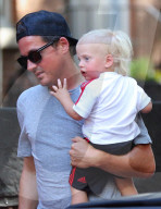 PEOPLE - David Garner mit seinem Sohn Sailor Gene unterwegs  in New York