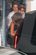 EXKLUSIV - Victoria und David Beckham gehen mit Brooklyn bei G.Baldi essen