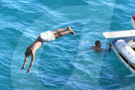 PEOPLE - Mario Balotelli macht mit Tochter Pia Ferien in Capri